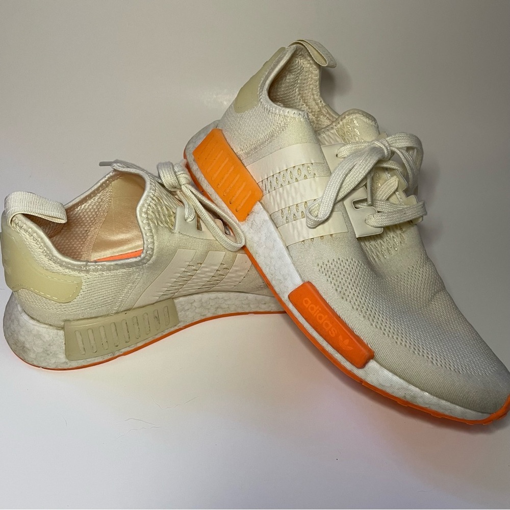 Adidas Nmd r1 Cream White And ScreamingOrange
